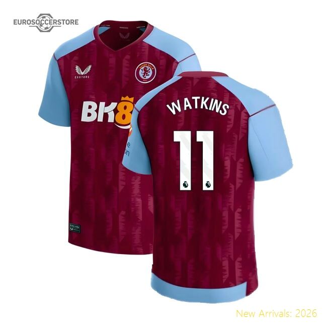 Authentic 2023-2024 Aston Villa Home Shirt (watkins 11) - Premium