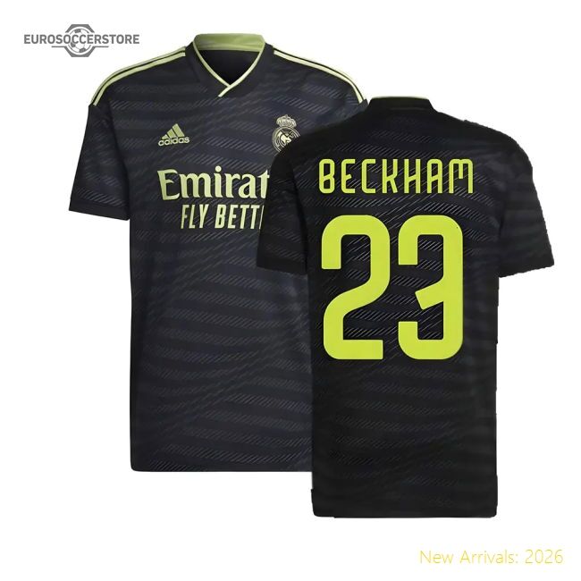 2022-2023 Real Madrid Third Pro-level Jersey Beckham Advanced Textile