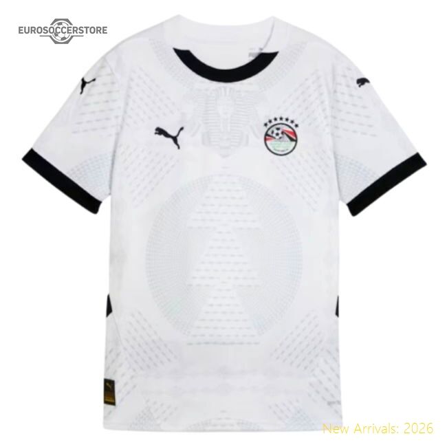 Official Egypt Kids 20242025 Away Jersey () Breathable