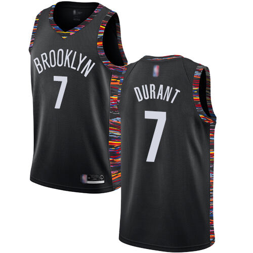 Nets #7 Kevin Durant Professional 2018 City NBA Jersey - Black