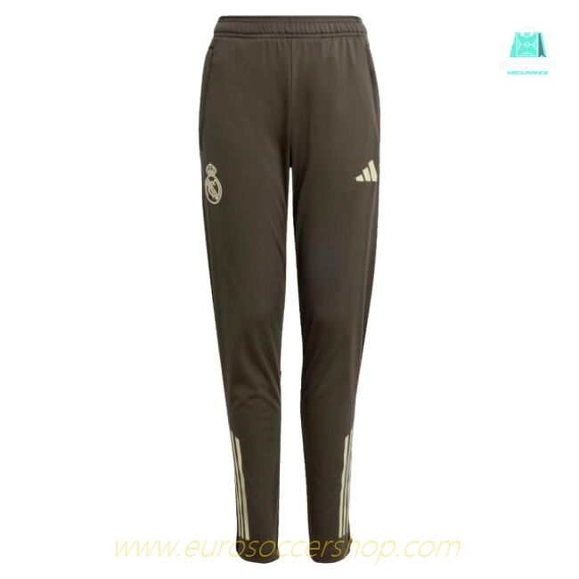 2025-2026 Real Madrid Training Track Pants (Utility Grey) - Kids
