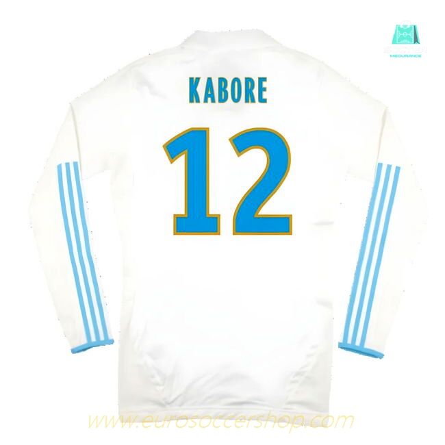Marseille 2011-12 Player Spec Long Sleeve Home Shirt ((Excellent) L) (Kabore 12)