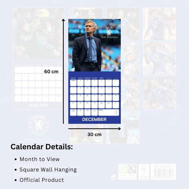 Chelsea Soccer Club Sleek Home Football Shirt (Calendar 2026)