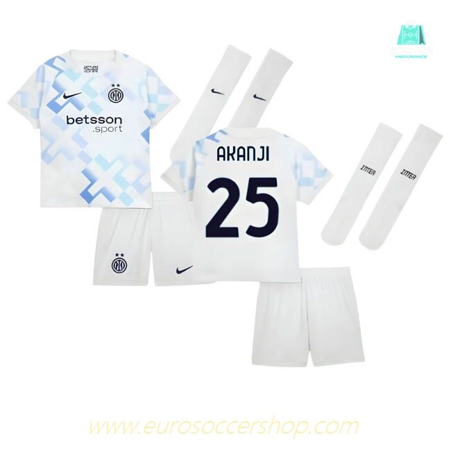 2025-2026 Inter Milan Away Mini Kit (Akanji 25)