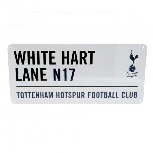 vintage Tottenham Hotspur FC White Street Sign