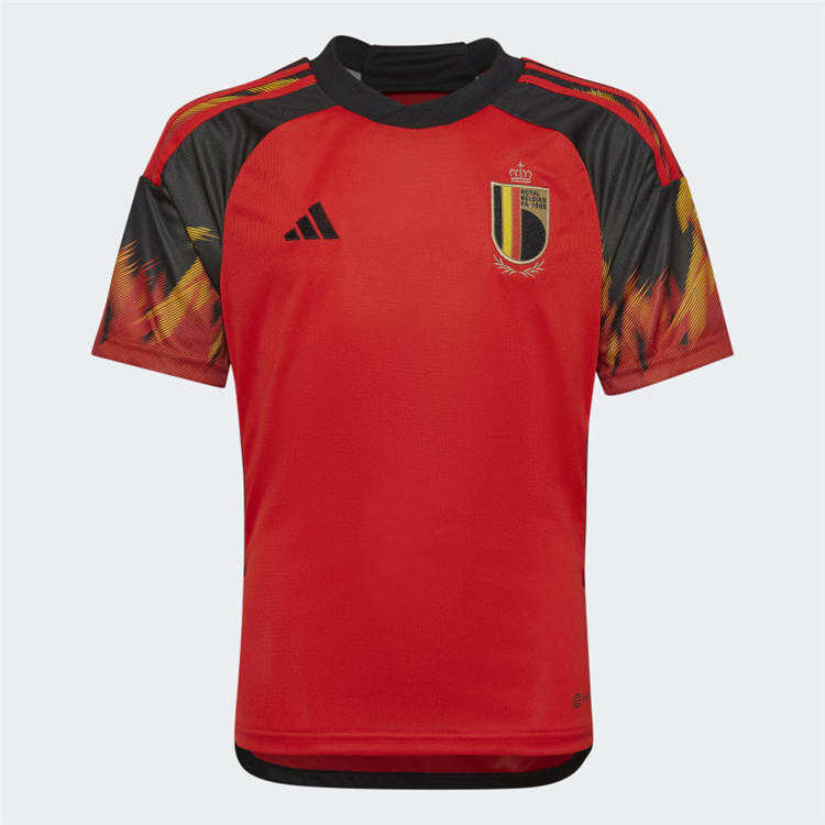 World Cup 2022 Belgium Home RedBlack Soccer Shirt Soccer Jersey -
