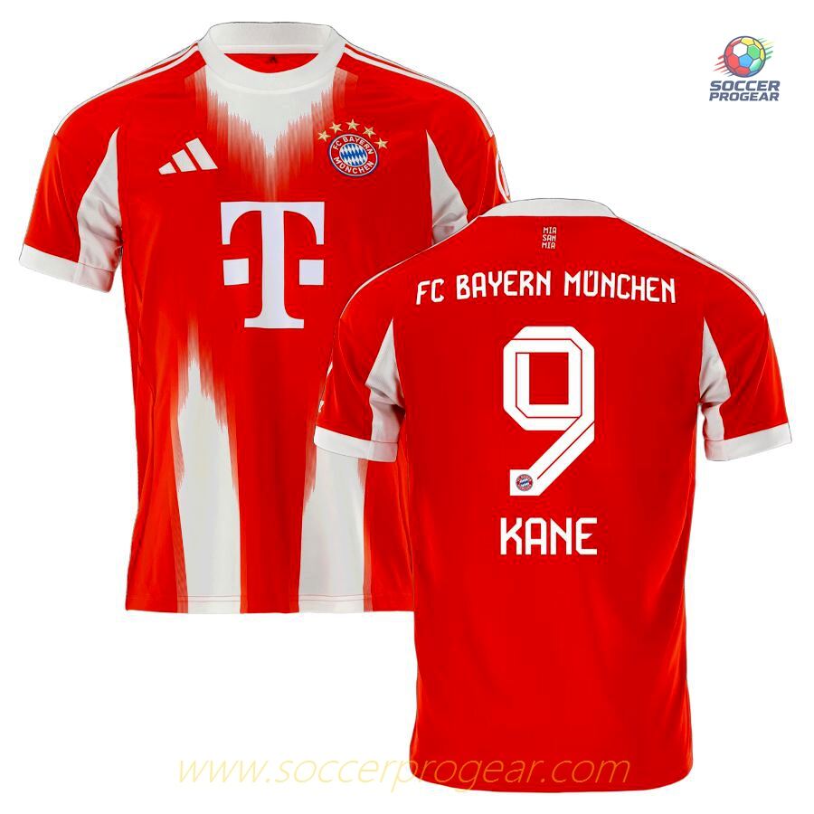 Bayern Munich Home Football Soccer Team Shirt 2025-26 Edition Kane