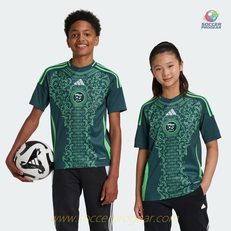 Algeria Kids Away Football Team Jersey 2024-2025 Edition Season