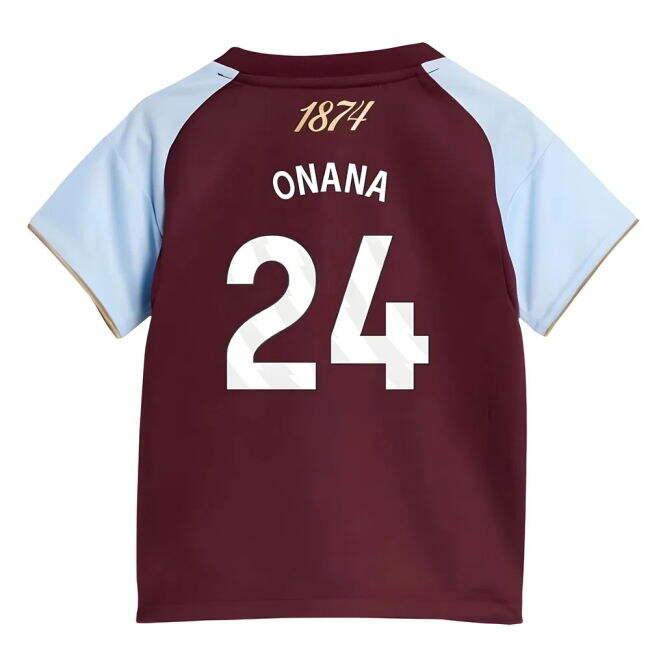 Licensed 2025-2026 Aston Villa English Home Uniform (Baby)