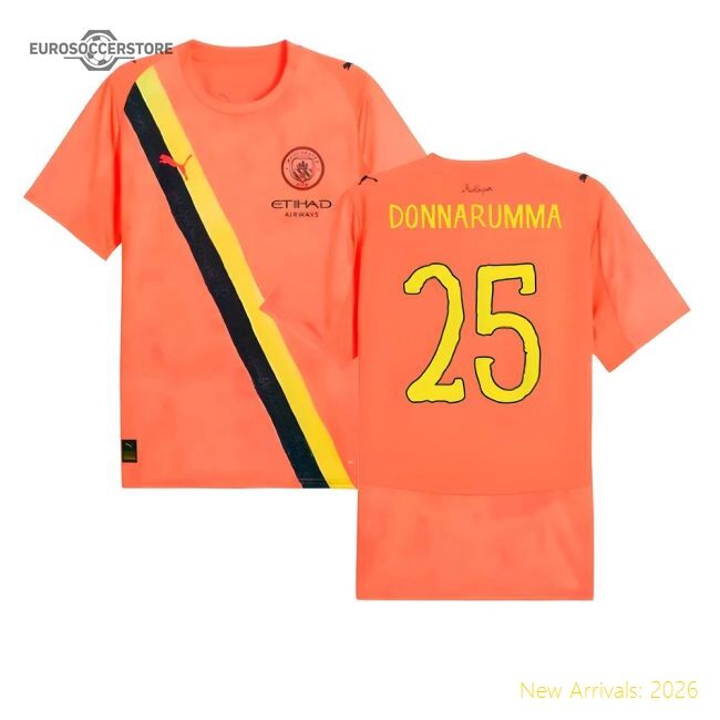 Authentic 2025-2026 Kidsuper X Manchester City Cwc Shirt (neon Sun