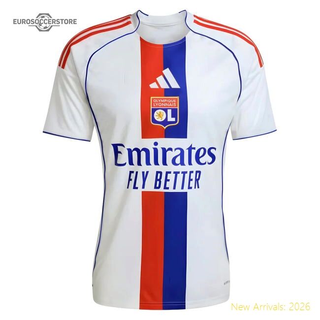 Trending Popular 2025-2026 Olympique Lyon Home Shirt