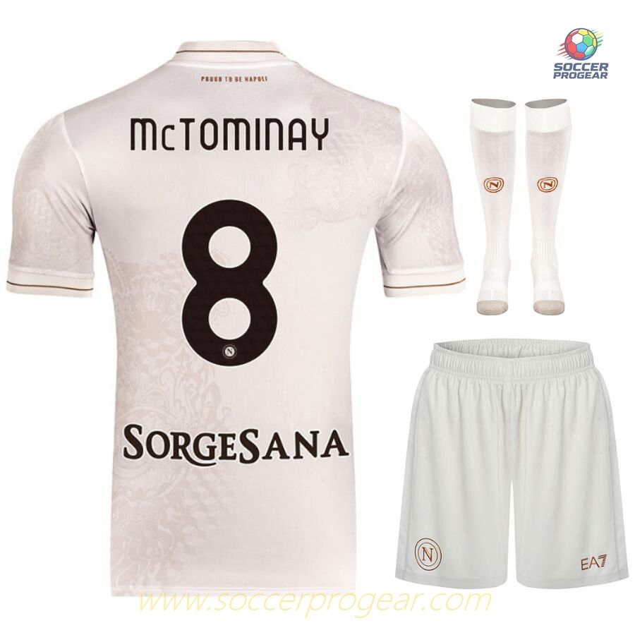 Naples Away Youth Football Jersey 2025-2026 Season Mc Tominay