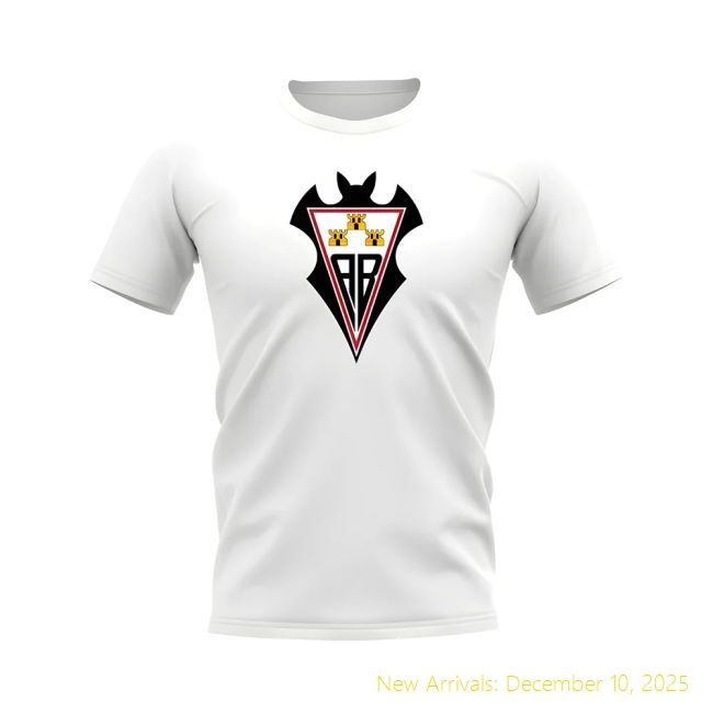 Premium Albacete Badge T-shirt (White) - Competitive Price