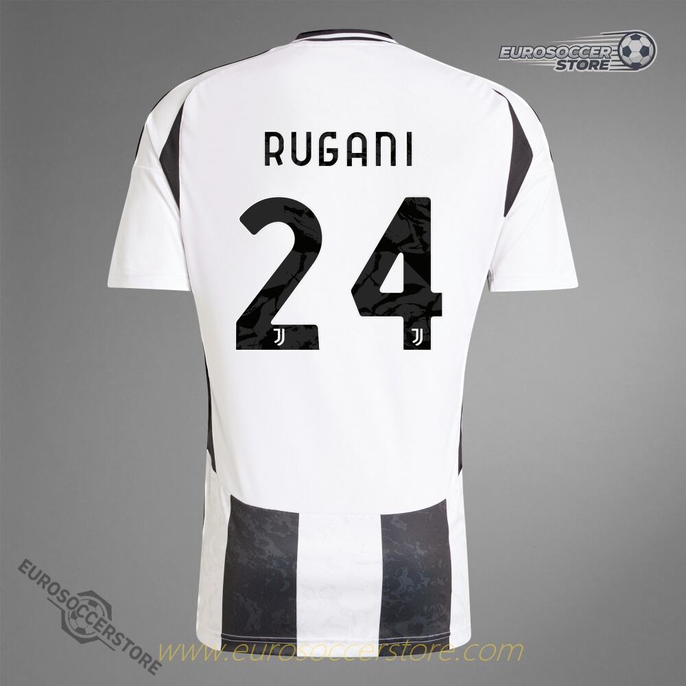Juventus 24-25 Home Jersey Featuring RUGANI with Number 24