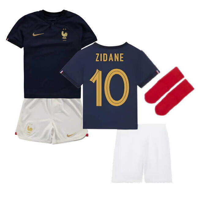 Exquisite 2022-2023 France Home Little Boys Mini Kit (Zidane 10) Online Store
