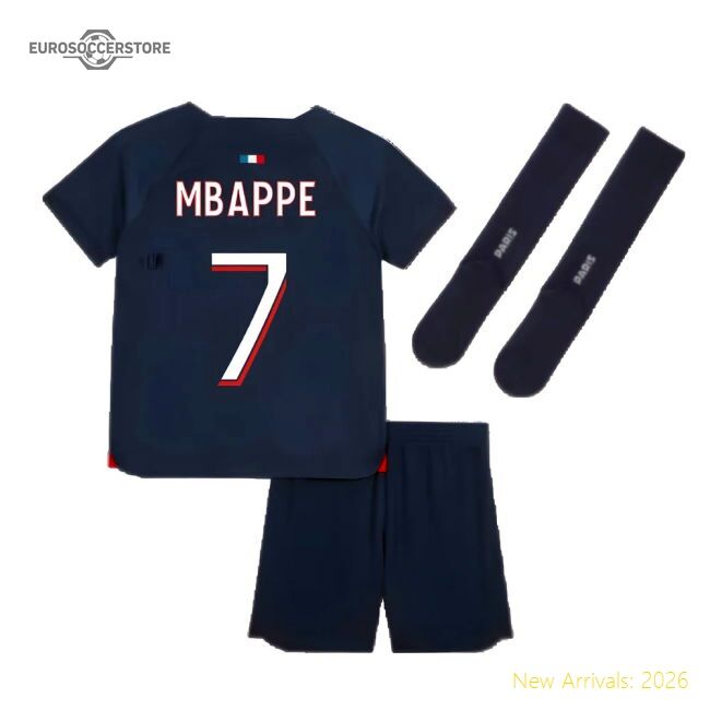 Official Match-Day 2023-2024 Psg Home Mini-Kit (Mbappe 7)