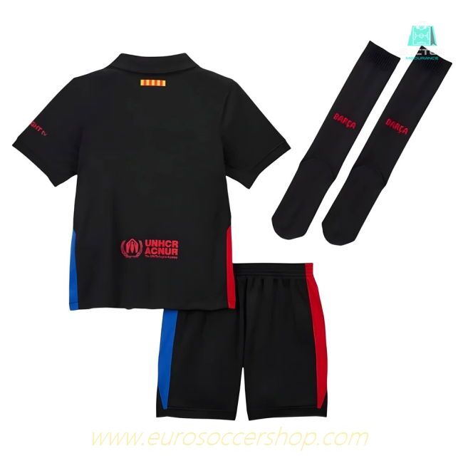 2024-2025 Barcelona Away Little Boys Mini Kit (Lamine Yamal 19)