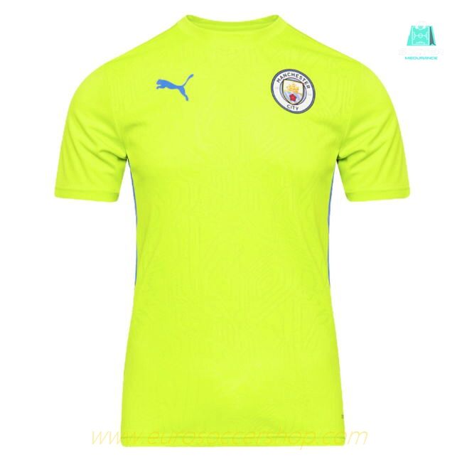 2024-2025 Man City Training Shirt (Yellow Glow) (Marmoush 7)