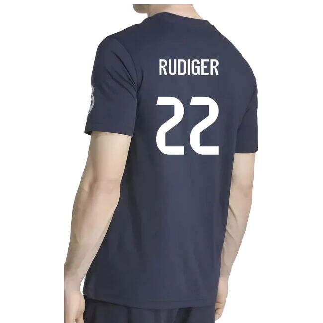 Rudiger 22 Real Madrid Team Sleek Home Match Shirt (1)