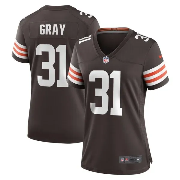 None Vincent Gray Game Jersey - Brown | NFL Player Jersey | NFL Footba