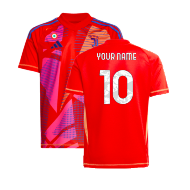 2024-2025 Juventus Home Stylish Shirt (Kids) (Red) UV Protection