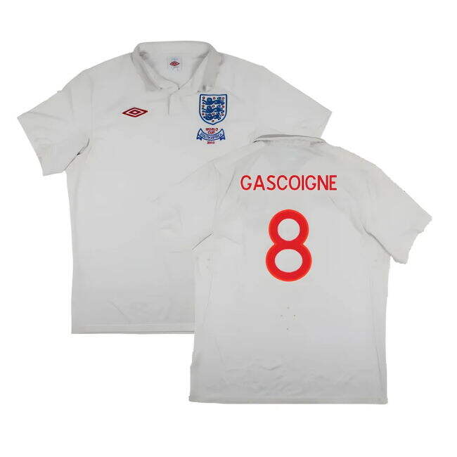Exclusive Premium Edition England Home Rare Jersey (Gascoigne 8)
