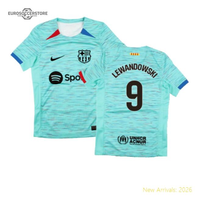 Elite Third Barcelona Lewandowski Jersey 2023-2024 Moisture-wicking