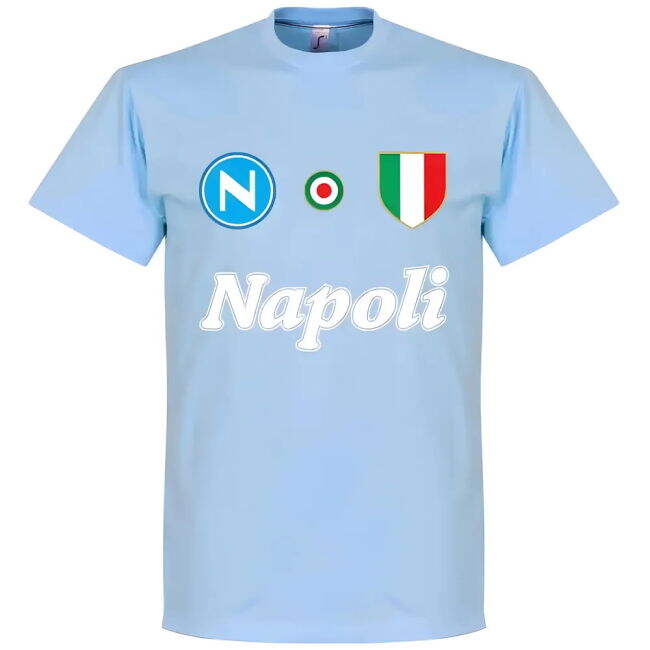 Napoli Supporter Tee N. Maradona #10 Current Season Licensed Pro (v6)