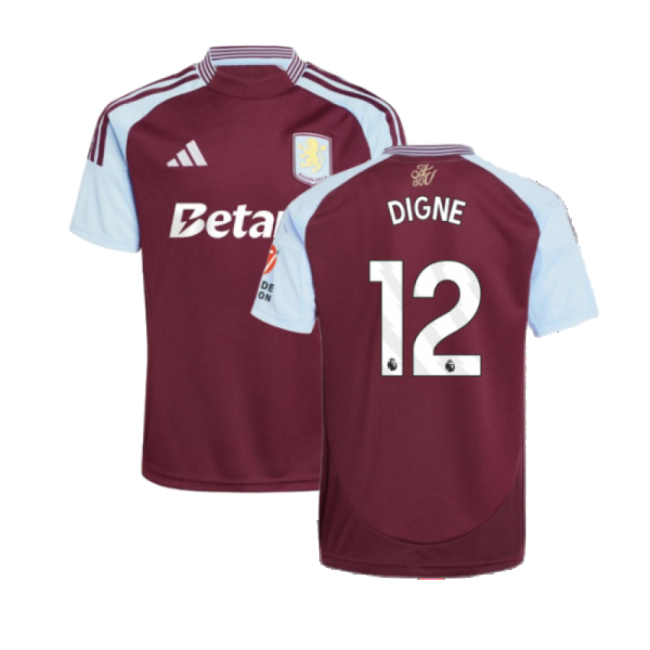 Digne 12 Aston Villa Football Club Trendy Home Game Jersey