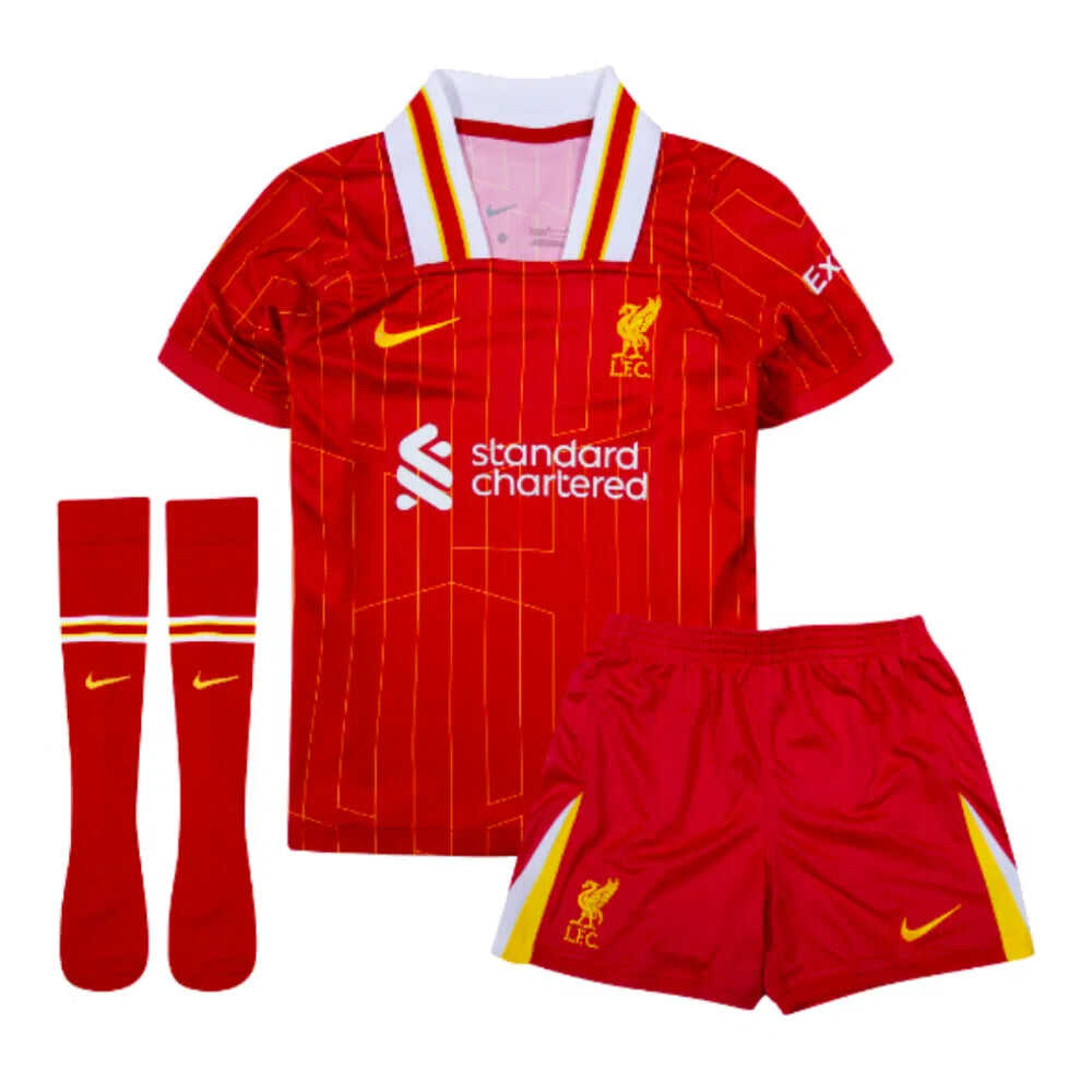 Kid's Liverpool Home Soccer Jersey Kit (Jersey + Shorts + Socks) 2024/