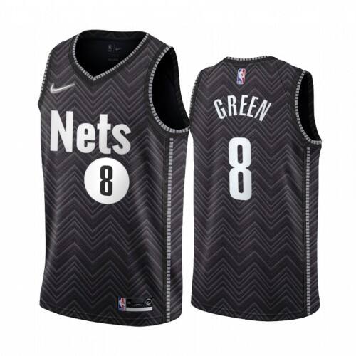 Brooklyn Brooklyn Nets #8 Jeff Green Black Womens NBA Swingman 2020-21 Earned Edition Jersey Womens
