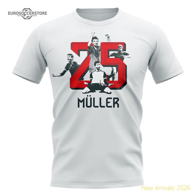 Thomas Muller Bayern Munich 25 T-shirt (white) - Collectors Item