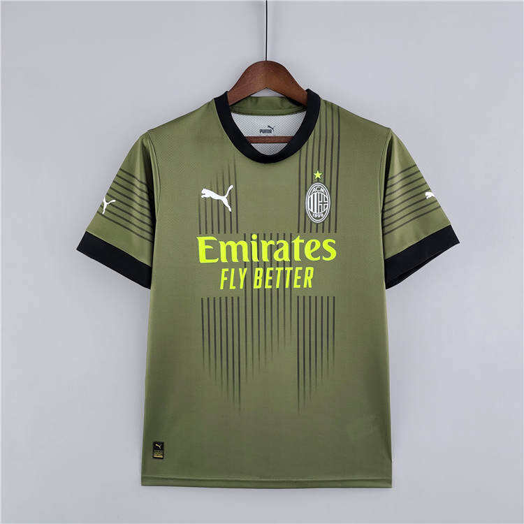 2223 AC Milan Third Dark Green Soccer Jersey Football Shirt -