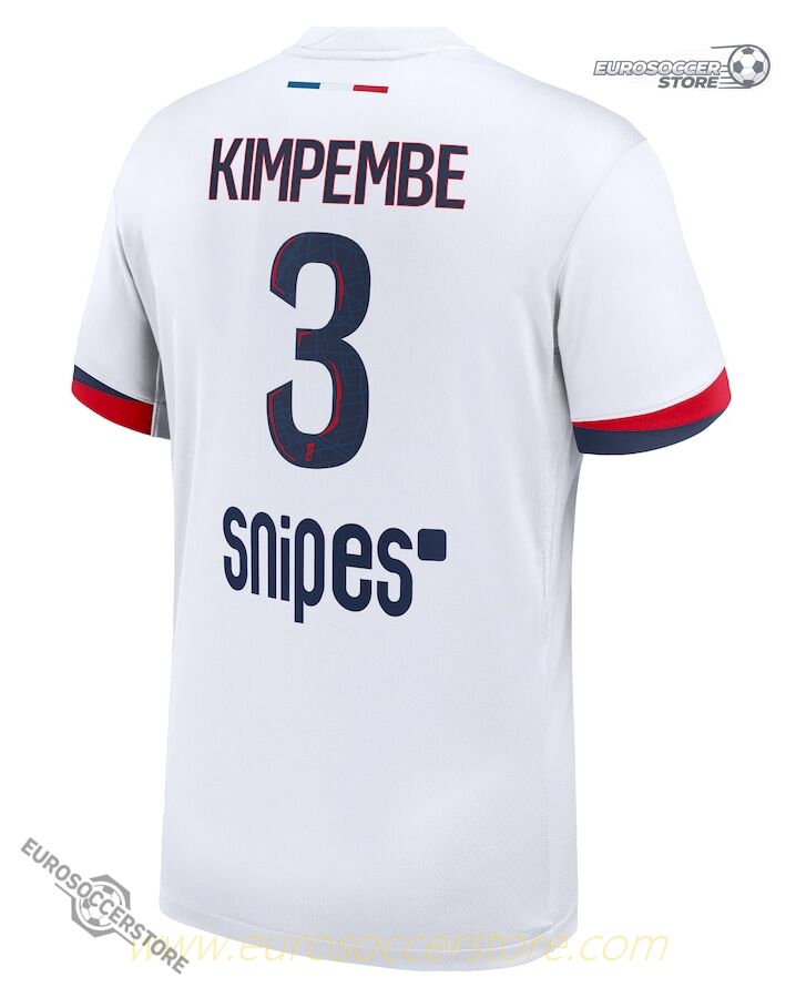 Away Jersey of Kimpembe (No. 3) for PSG in the 25-26 Season