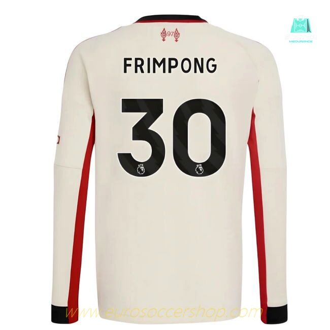 2025-2026 Liverpool Away Long Sleeve Shirt (Kids) (Frimpong 30)