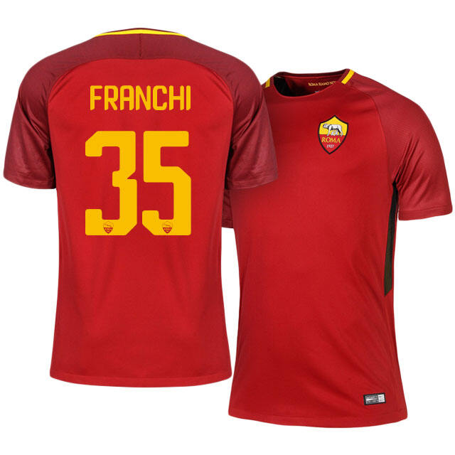 201718 Roma Home Filippo Franchi 35 Shirt - Official Replica 5207