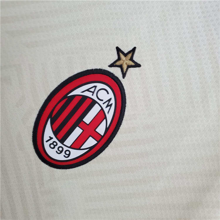 AC Milan 21-22 Away Yellow Soccer Jersey Football Shirt - Official