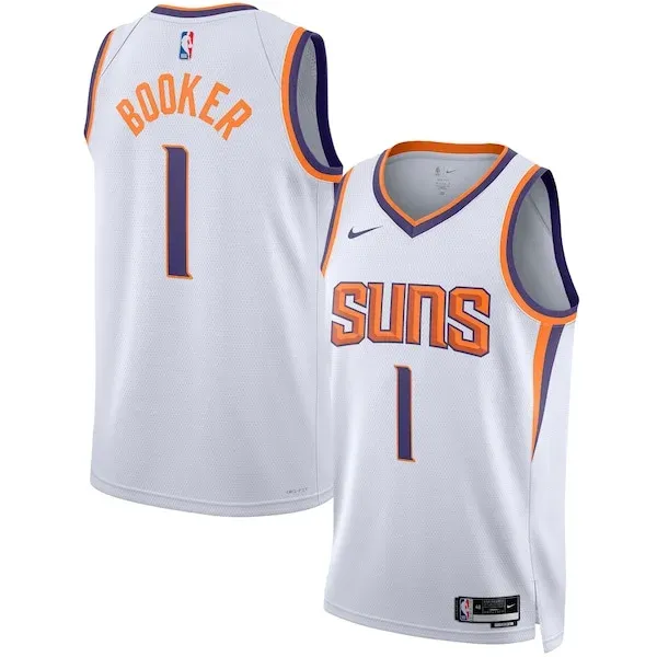 Devin Booker PHX Swingman Jersey - top-tier NBA - White sports