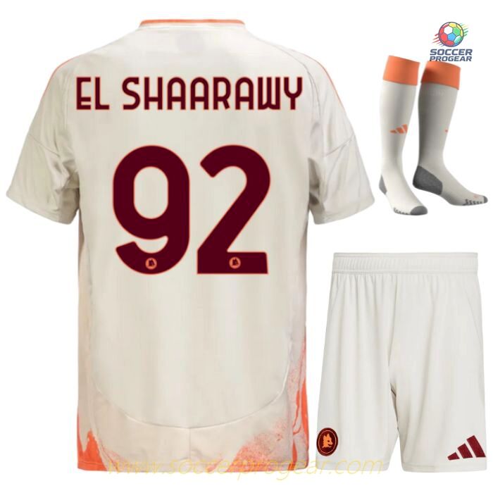 AS Roma Away Youth Football Kit Soccer Team Shirt 2024-25 Edition El Shaarawy