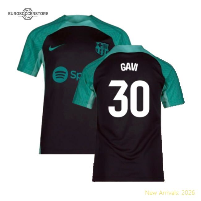 Barcelona Laliga Santander Gavi Authentic Jersey Advanced Textile