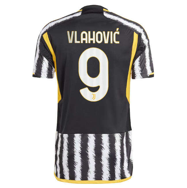2324 Juventus Home Soccer Jersey Football Shirt - Vlahovic 9 -