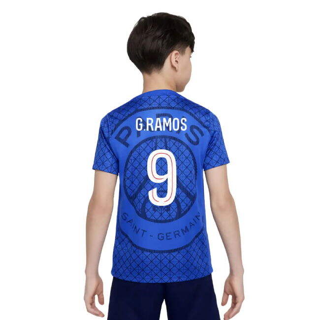 Authentic Psg Psg Academy Pro Home Pre Match Shirt Royal Kids G Ra...