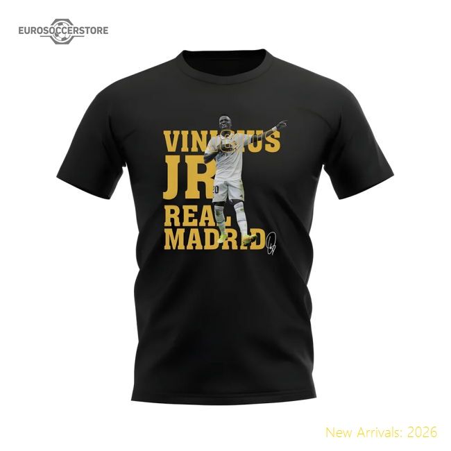 Vinicius Jr Real Madrid Player Tee (black) - Unique Style