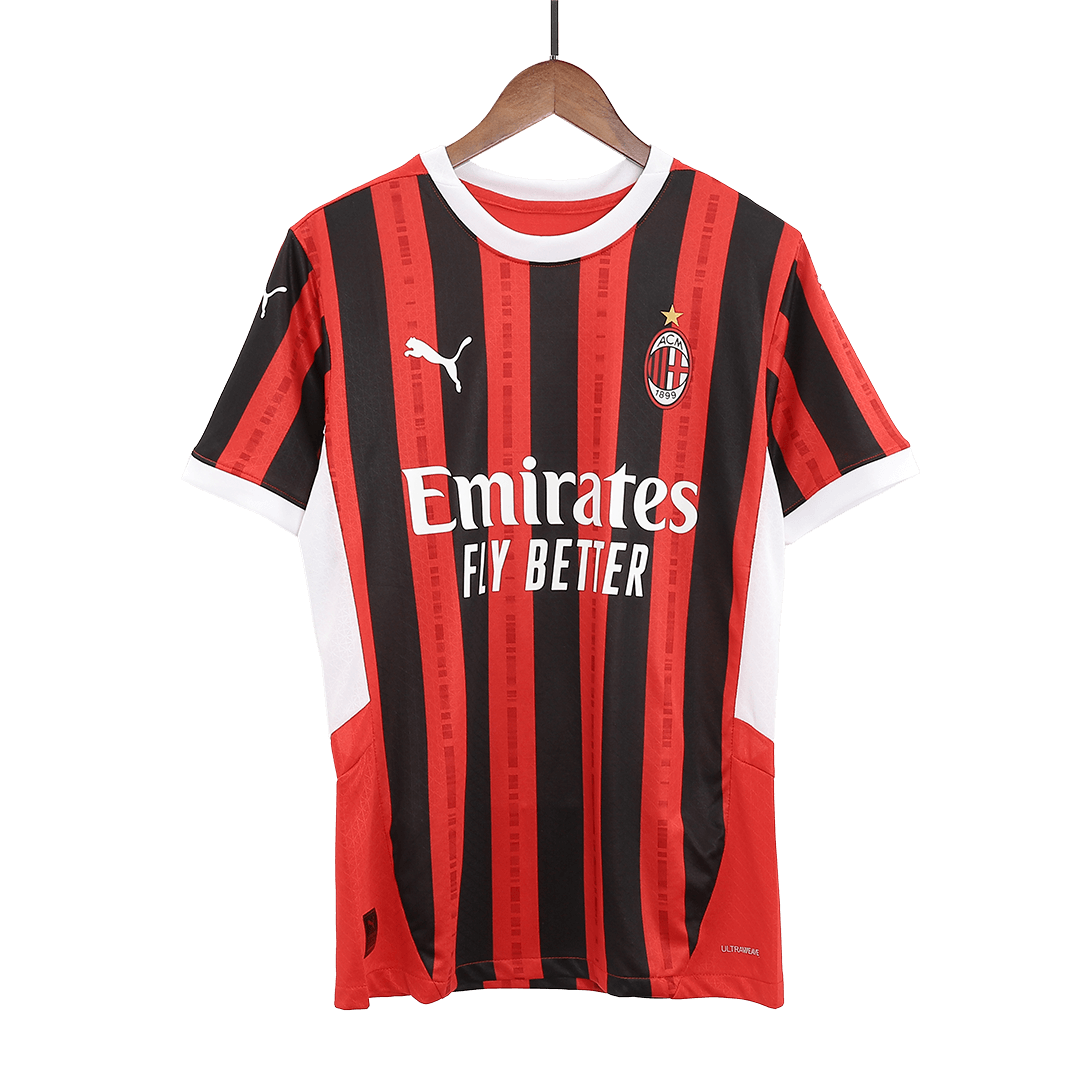 Player Version MORATA #7 AC Milan Home Soccer Jersey 2024/25Authentic