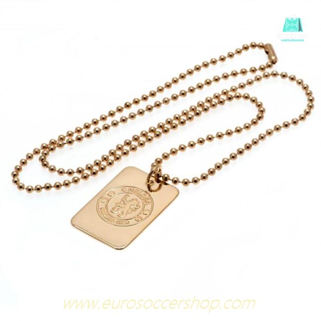 Chelsea FC Gold Plated Dog Tag & Chain