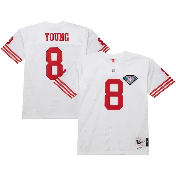 San Francisco 49ers  Football Jersey - White S | football apparel