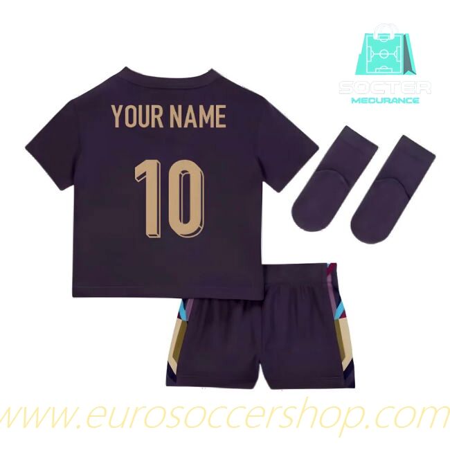 2024-2025 Season England National Team Fan Edition Away Kit Youth Version