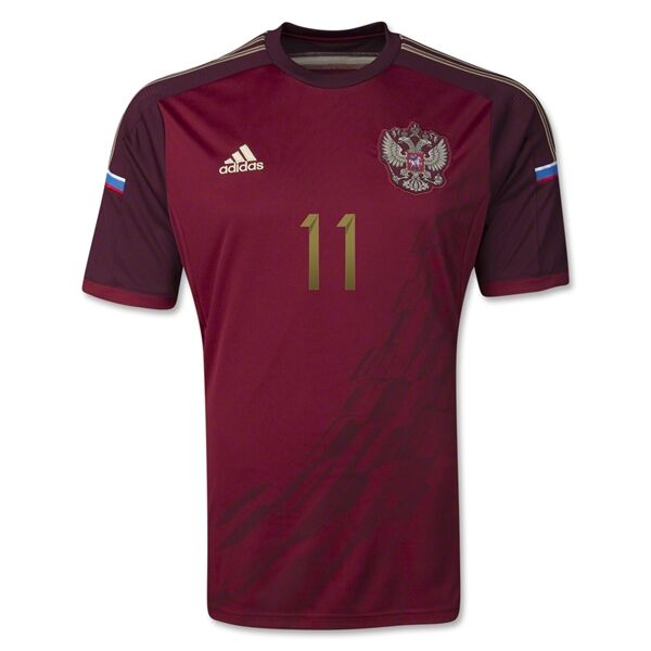 Premium Quality 2014 Russia 11 KERZHAKOV Home Red Jersey Shirt