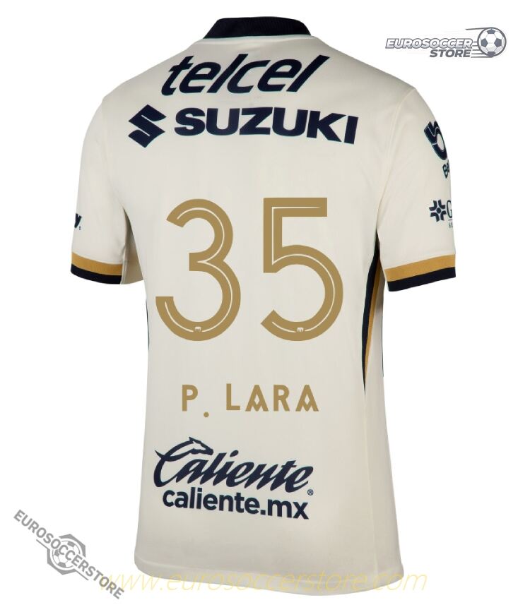 Pumas UNAM 25-26 Season Home Jersey Featuring P. LARA #35