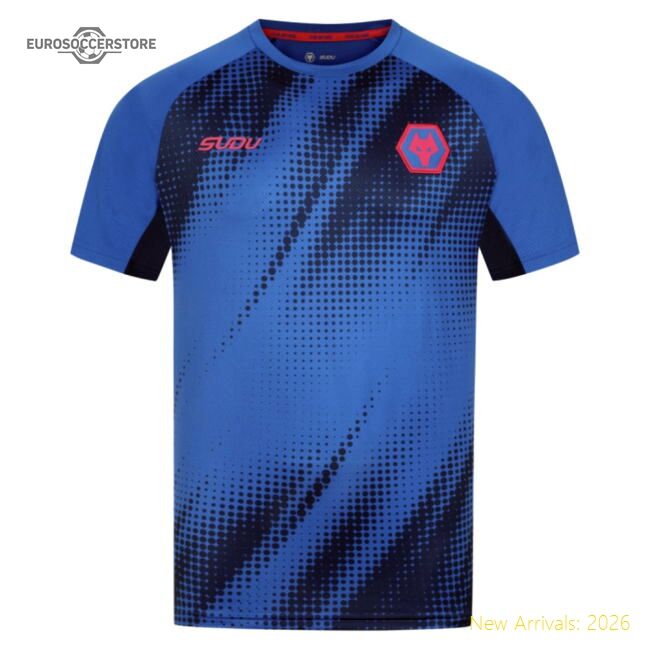 2025-2026 Wolves Players Training T-shirt (lapis Blue) (your Name)